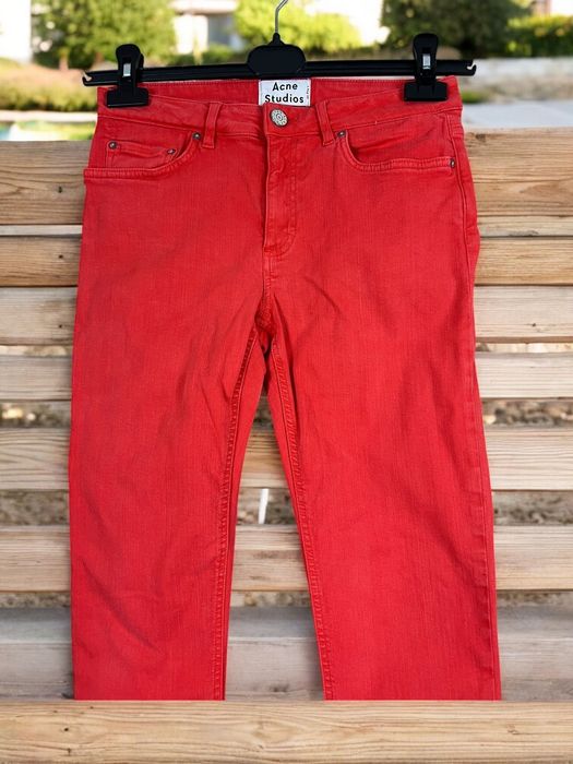 Acne Studios Skin 5 Orange Dye roz. W27 L32 damskie dżinsy