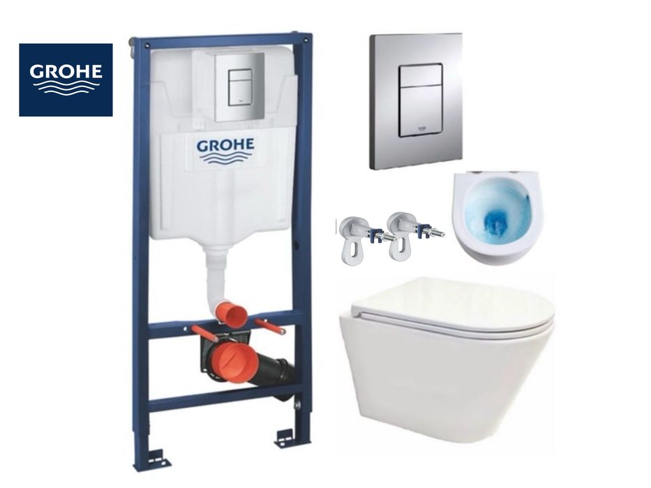 Інсталяція GROHE Rapid SL з унітазом KollerPool Orion Tornado 3.0