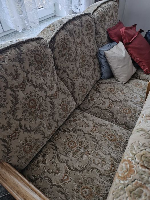 komplet wypoczynkowy,  dębowy