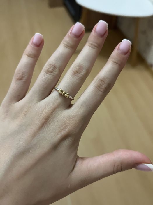 Каблучка Pandora оригінал золото та срібло