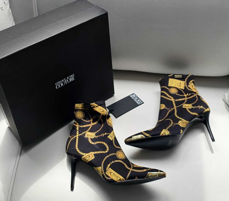 VERSACE orginalne botki roz 41