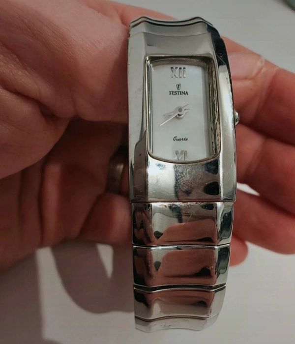 Zegarek vintage festina Pearl dial monter
