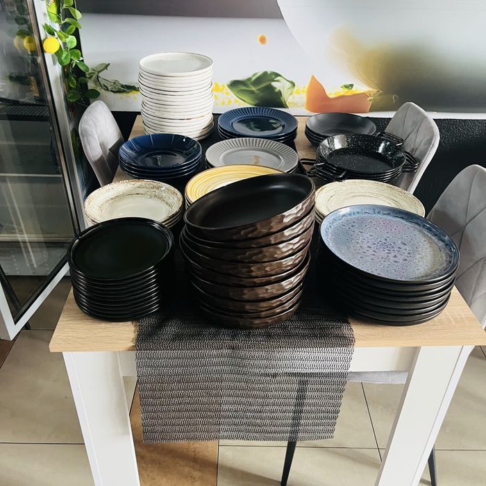 Porcelana talerze  ceramika  gastronomia