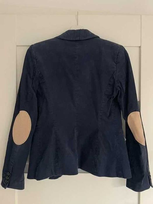 Sztruksowa marynarka damska Orsay | Granatowa | Rozmiar 34 (XS)
