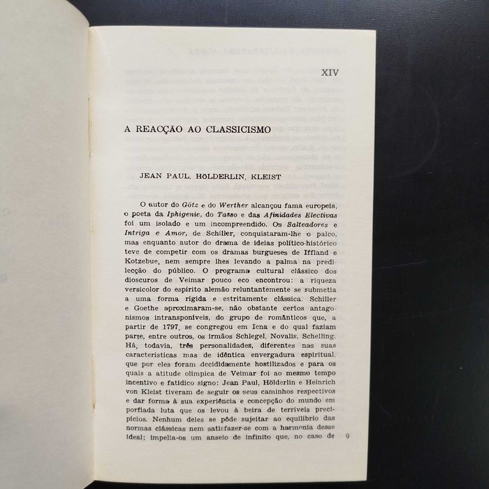 História da Literatura Alemã do romantismo a actualidade - F. Martini