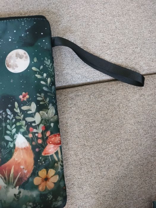 Kosmetyczka, pokrowiec na tablet, saszetka z lisem, jesienny wzór