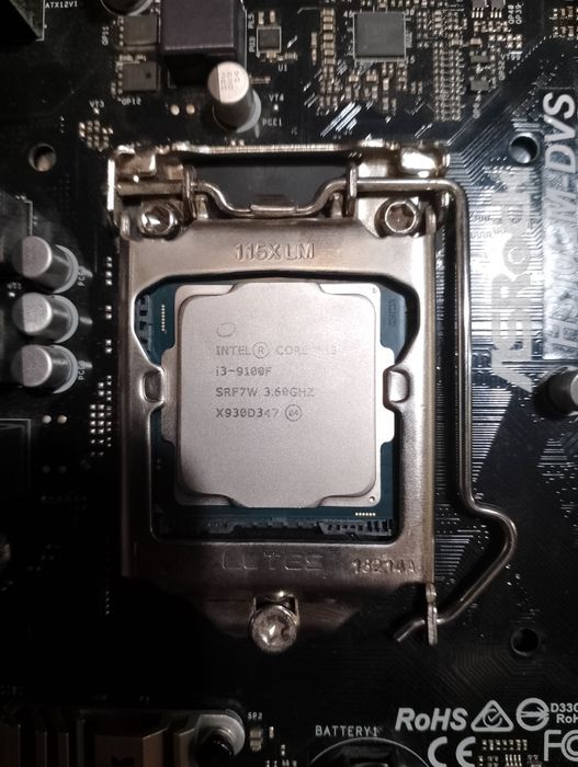 Материнська плата ASRock H310CM-HDV  і Процессор Intel Core i3 9100F