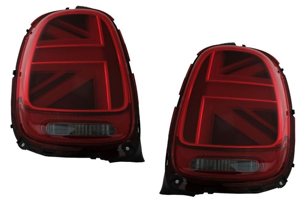 Farolins Mini F55 F56 F57 (2013 a 2018) Look JCW Vermelho
