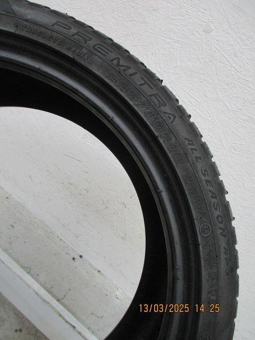 1x 225/40R18 Maxxis Premitra All Season AP3 6mm 20r.