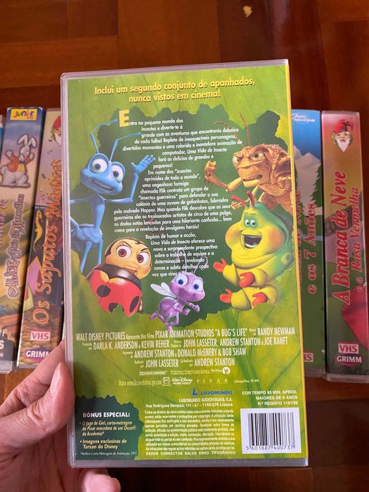 Set of 11x VHS (Classic Animated Movies) | PT | Like New64585320047874122