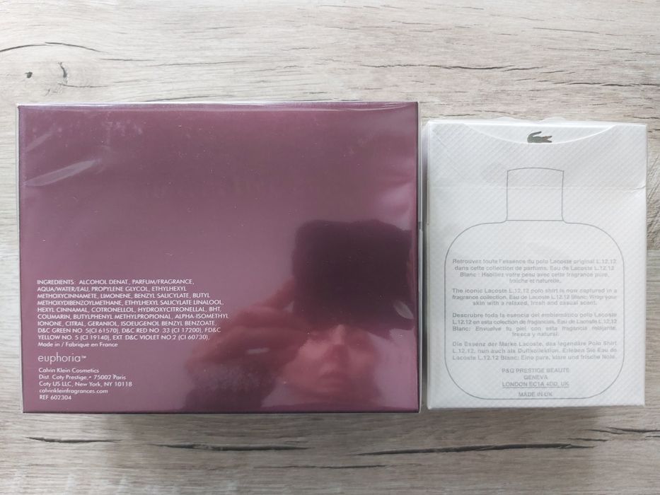 Calvin Klein Euphoria 100 мл/Lacoste Eau De L.12.12 Blanc 100 мл