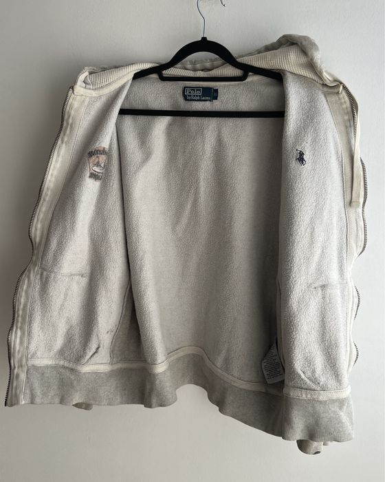 Szara bluza z kapturem Polo Ralph Lauren Zip-up Hoodie