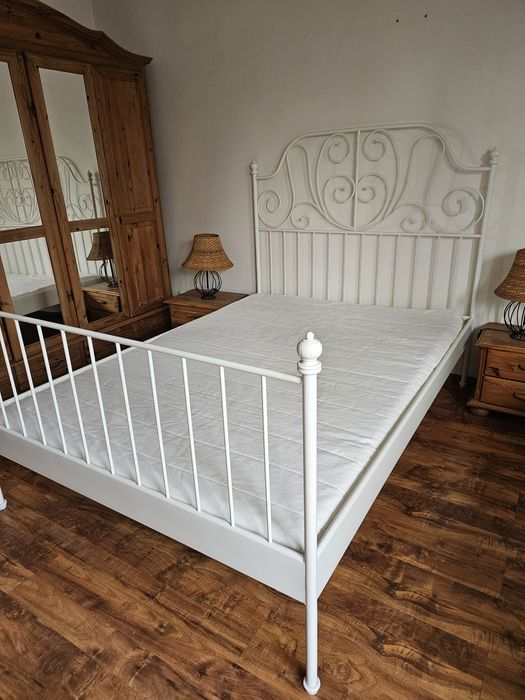 Łóżko metalowe Ikea  LEIRVIK 140x200