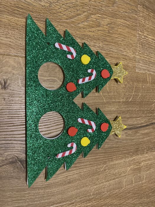 Maska bożonarodzeniowa świąteczna choinka