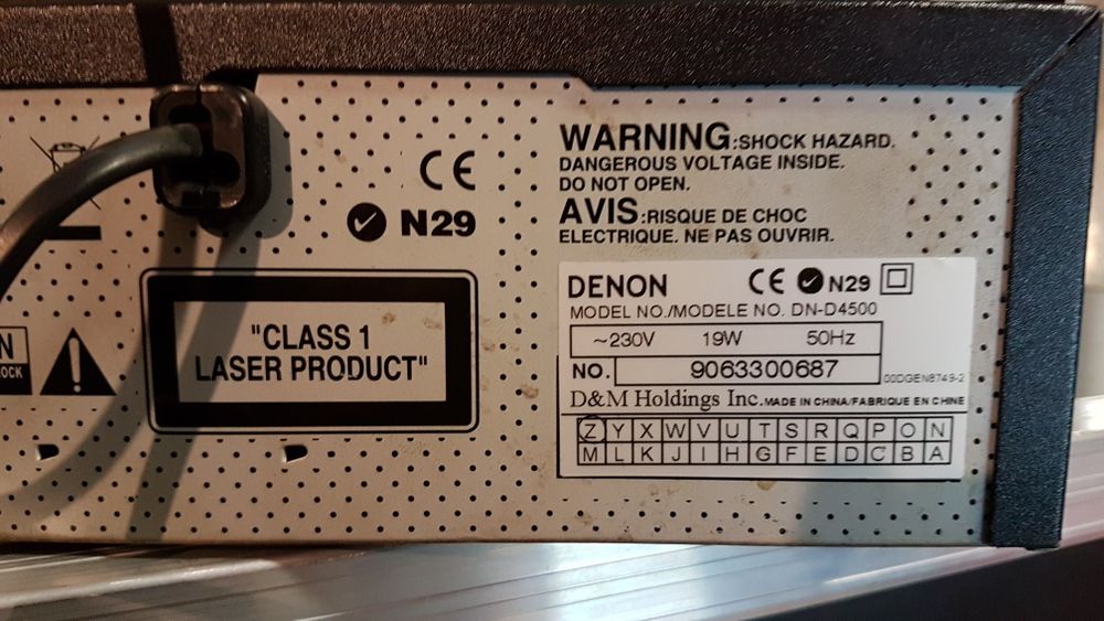 Denon DN D4500 CD/MP3 Odtwarzacz dla dja, do lokalu