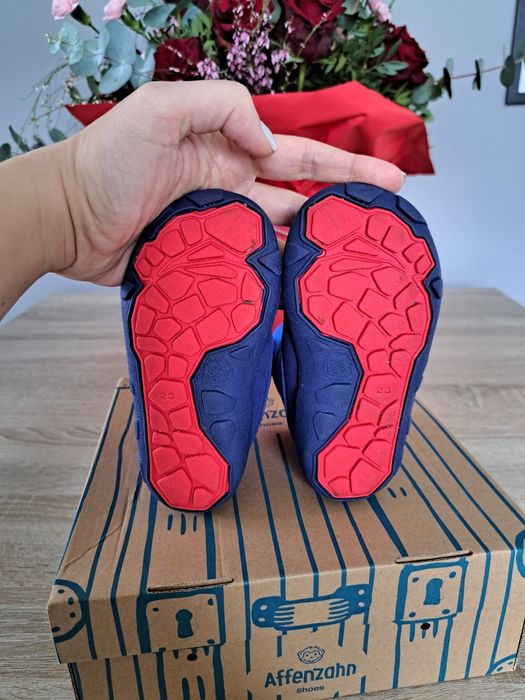 Affenzahn Mid Boot Vegan Comfy Shark zimowe trzewiki barefoot 23