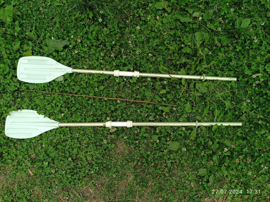 Wiosła, regulowa 140cm długość, 2szt, dobre, do łódki