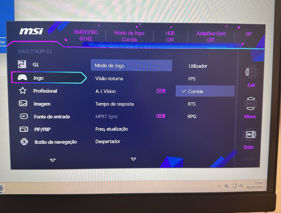 Monitor MSI MAG 4K 160hz 27” (U274UPF E2)