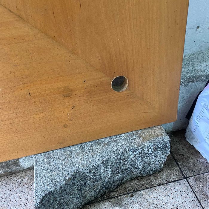 Mesa Secretária Tampo Madeira