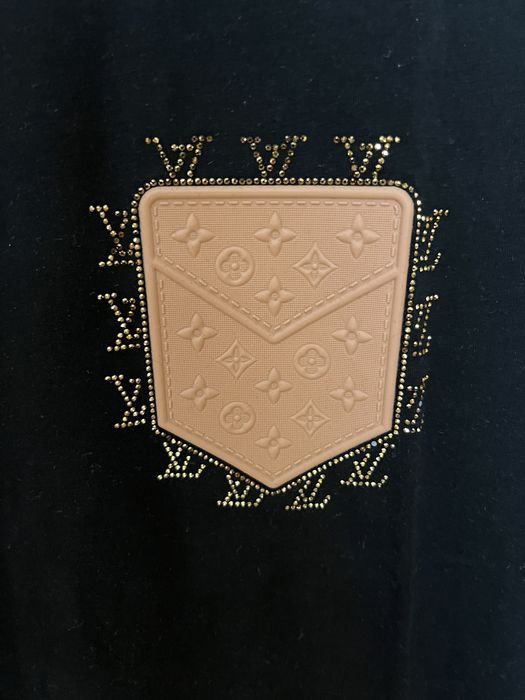 T-shir Louis Vuitton preta