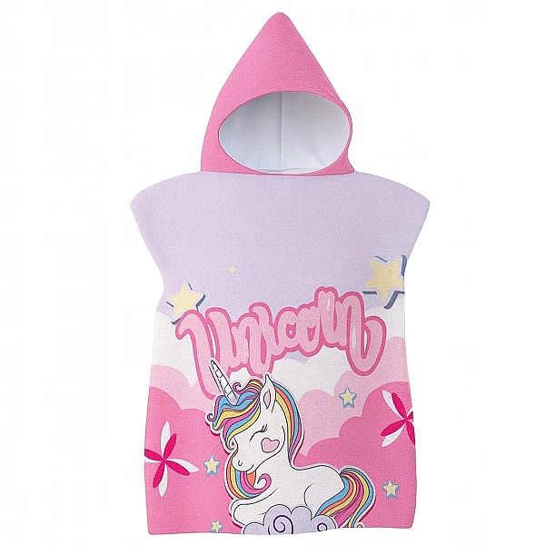 Ręcznik SZYBKOSCHNĄCY kąpielowy dla dzieci 60x120 kapturek ponczo 55