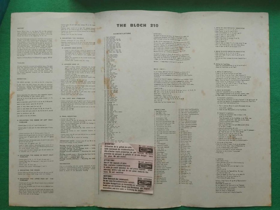 1/72 Heller L545 Bloch MB 210 Armée de l'Air kit modelismo