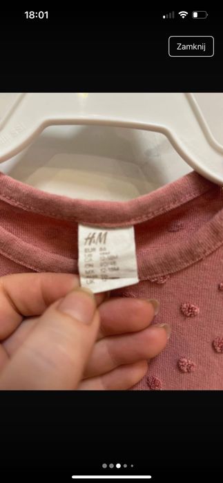 Zestaw sukienek H&M r.80-86