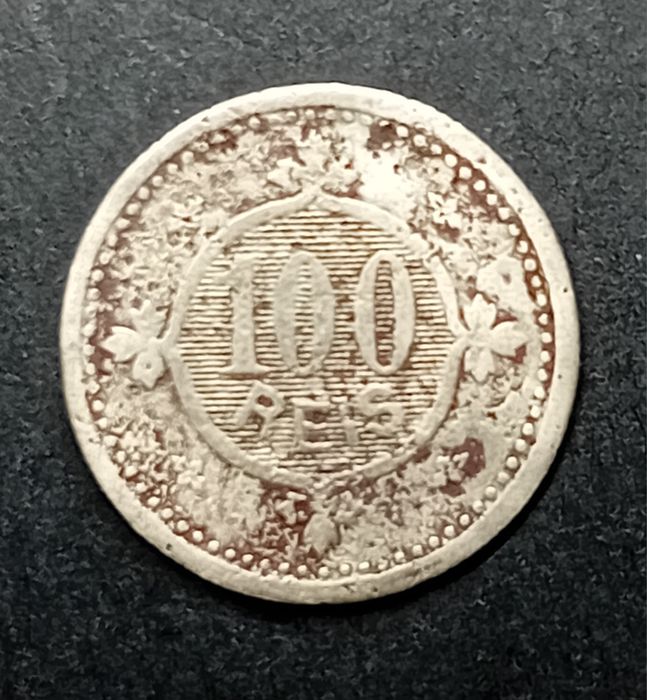 5 moedas monarquia portuguesa 1699, 1763, 1890 e 1900 - inclui "V reis D. Pedro II 1699"