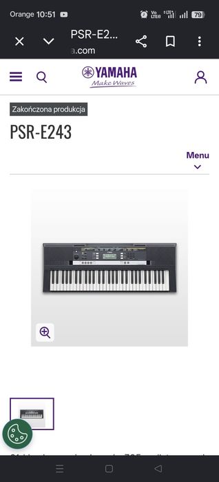 Keyboard Yamaha psr e 243