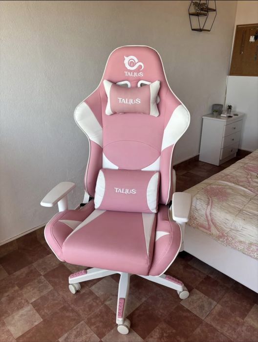 Cadeira Gaming TALIUS Dragonfly Rosa e Branco