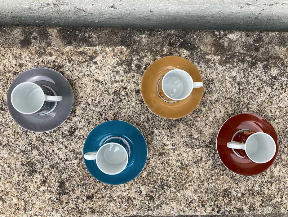 Conjunto de 4 chávenas de café SPAL