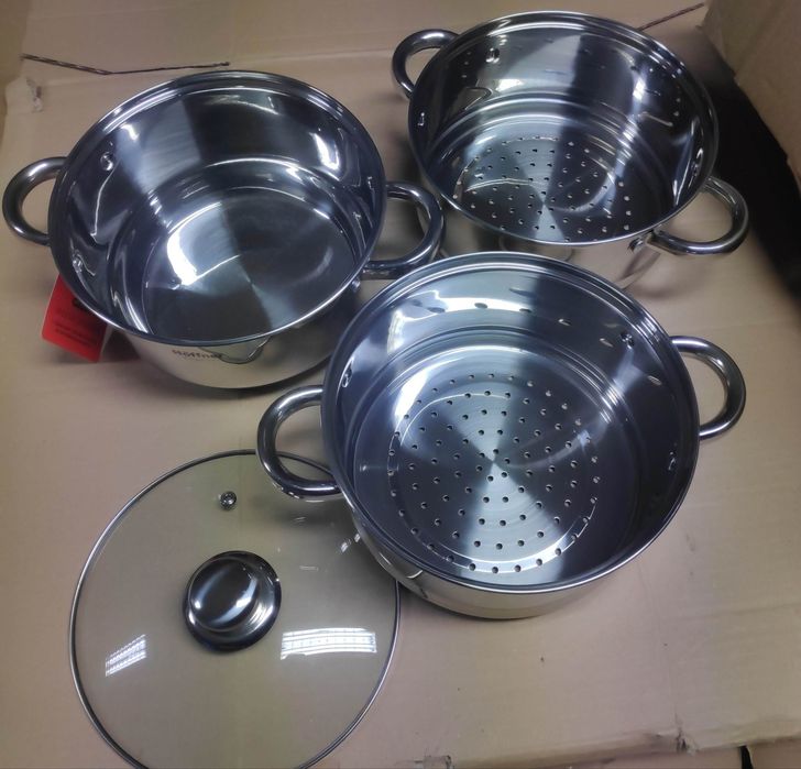 Garnek do gotowania na parze 4el Hoffner parowar 20 cm