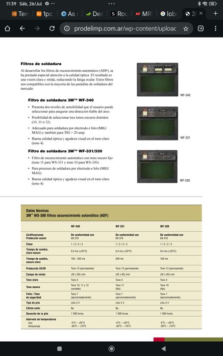 Capacete Soldadura 3M WS340