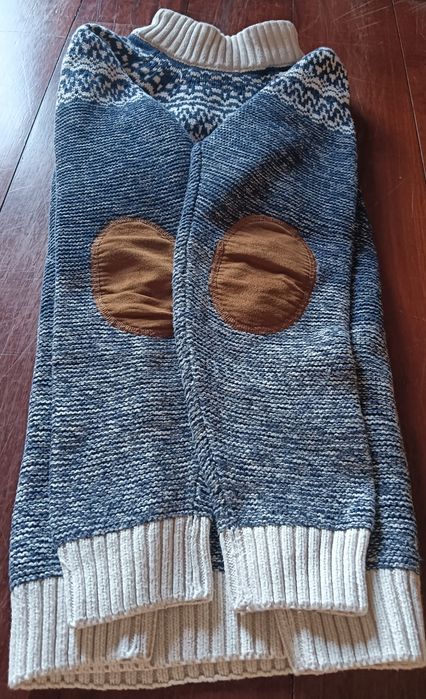 Suet polar azul com botões