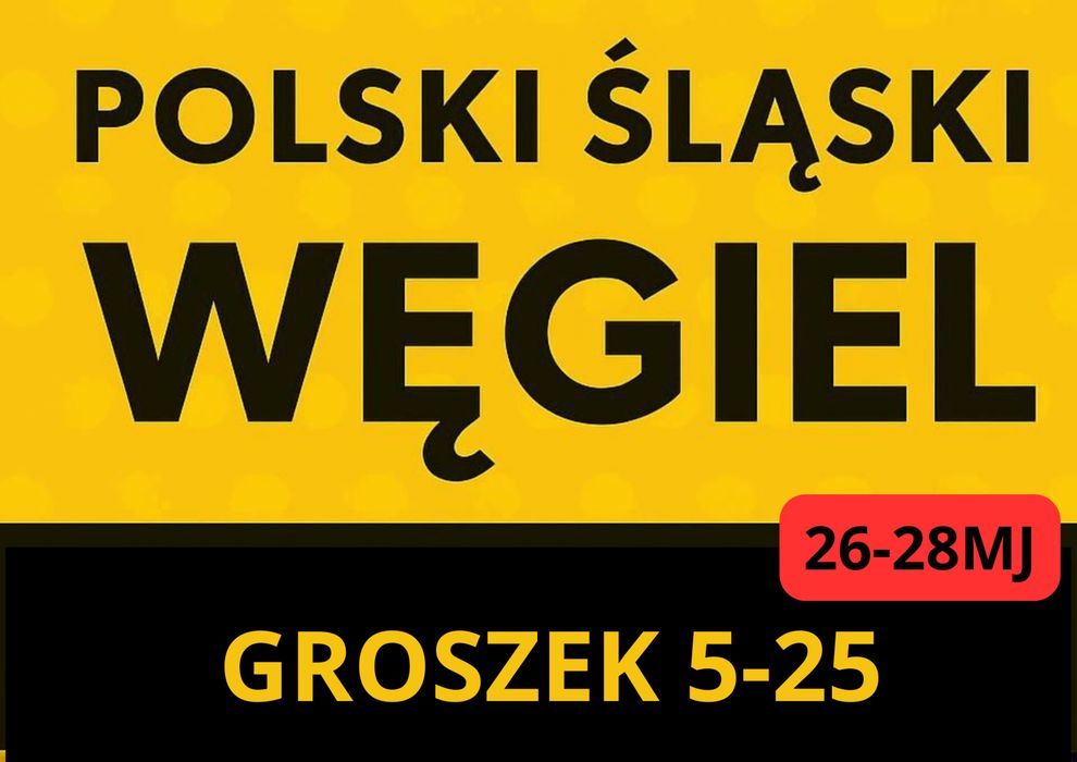 POLSKI WĘGIEL : GROSZEK 5-25, 26-28MJ - Transport Gratis !