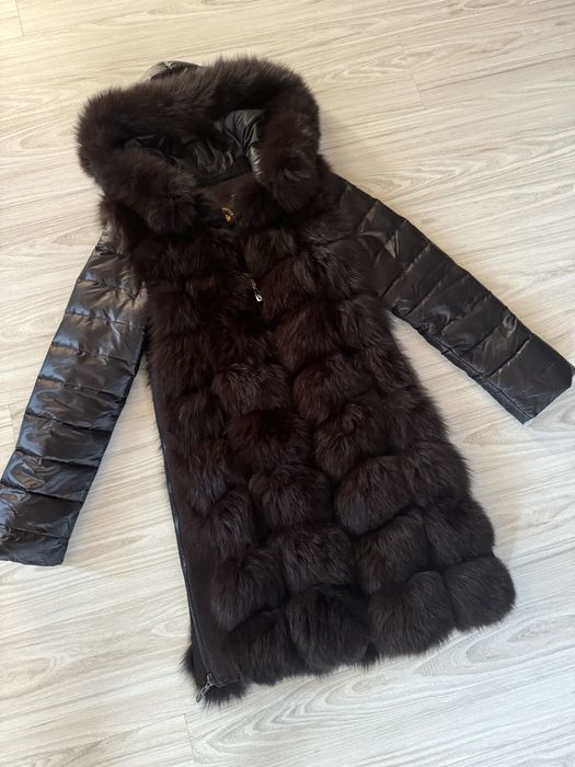 Куртка з хутром, трансформер, желетка