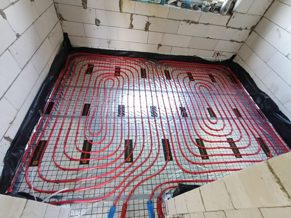 Hydraulik ogrzewania podłogowe. Wodno kanalizacyjne