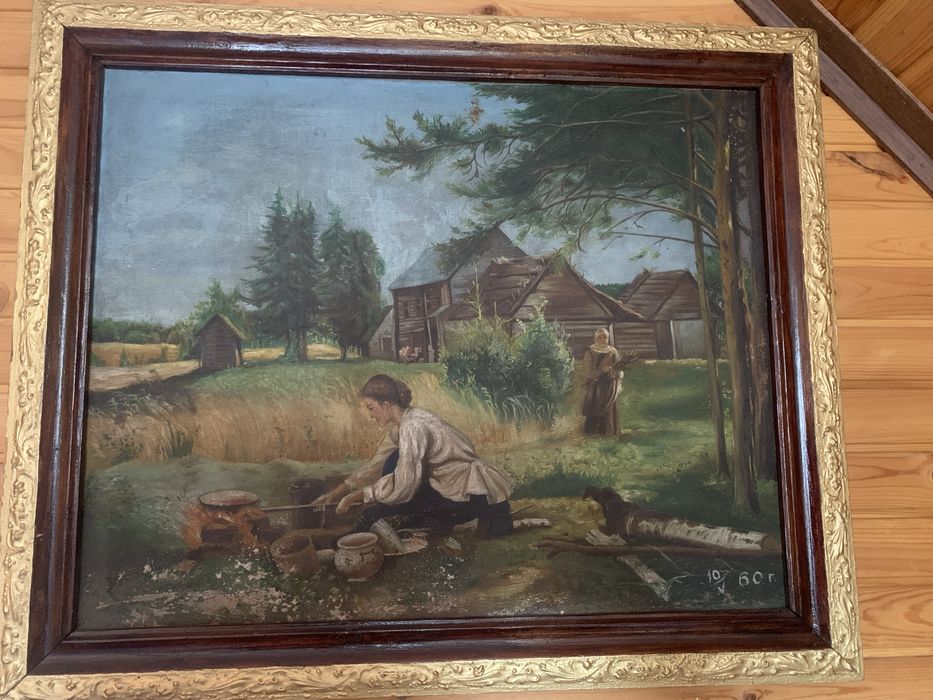 Картина маслом сілльський пейзаж, 1960
