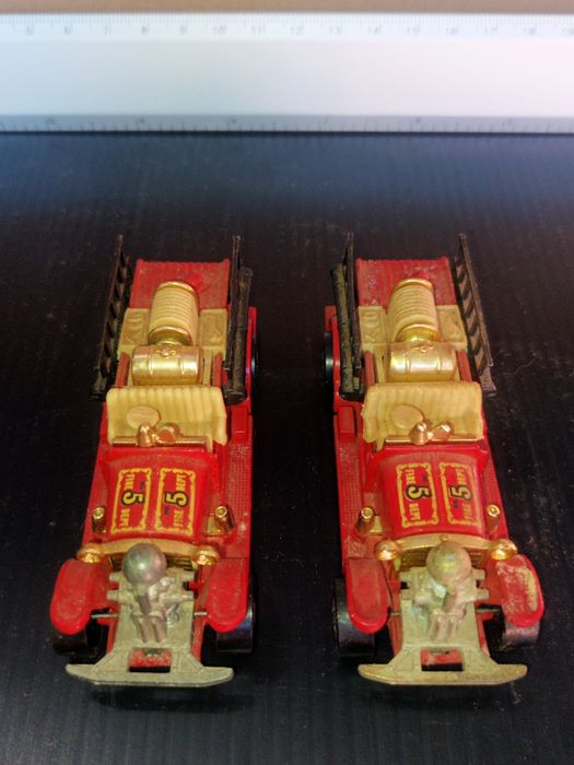 Carrinhos vintage bombeiros (lote de 8 unidades)