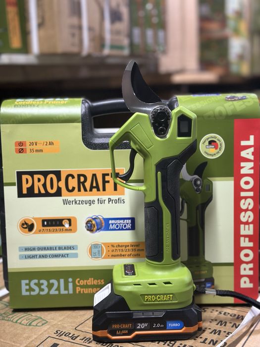 Акумуляторний секатор Procraft ES32Li (з 1 акб)