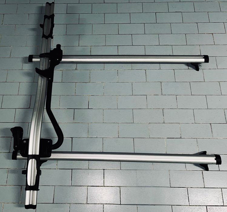 Thule - 2 Barras de tejadilho e 1 Suporte de tejadilho para bicicleta