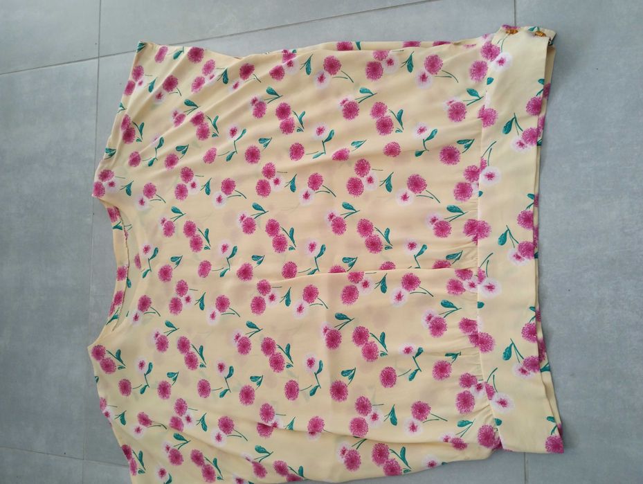 Bluzka spódnica komplet żorżeta jedwab garsonka