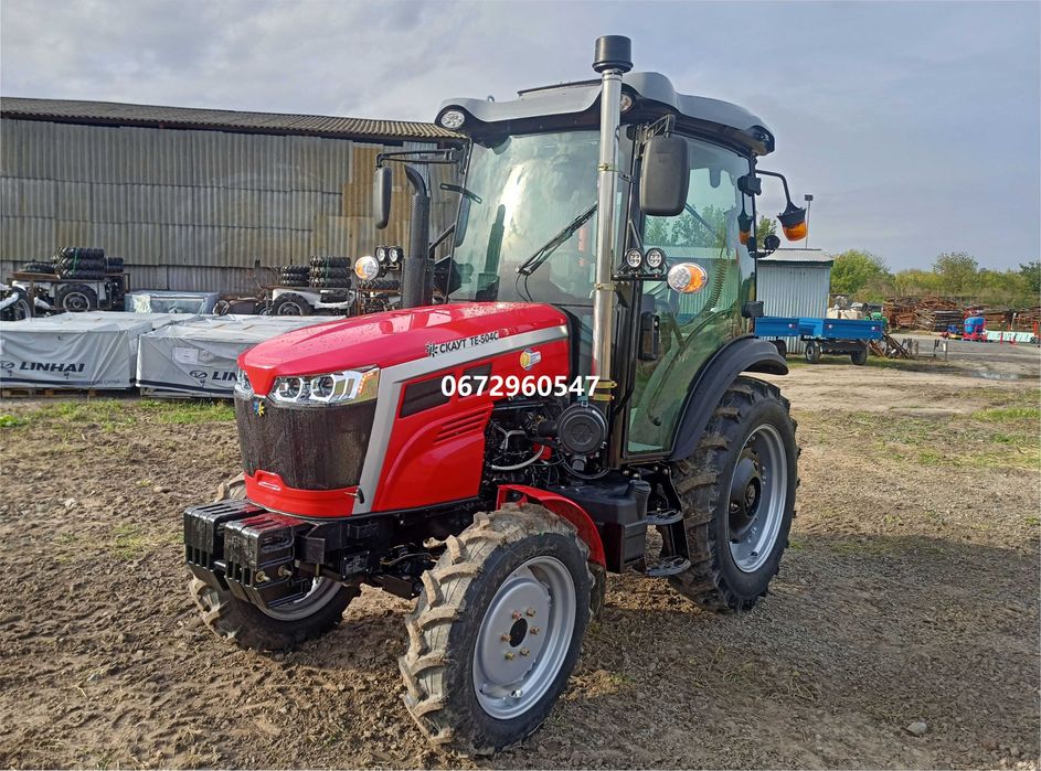 Мінітрактор Скаут TE-504C A/C (з кондиціонером)(оновлений) доставка