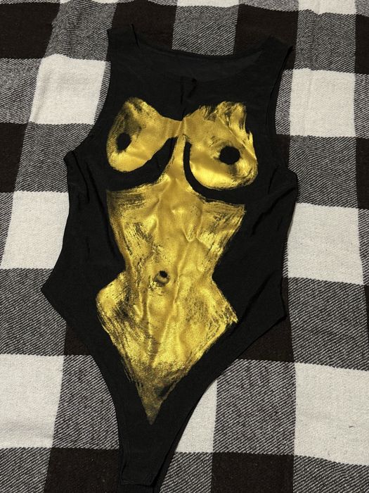 боди y2k альт черное с принтом