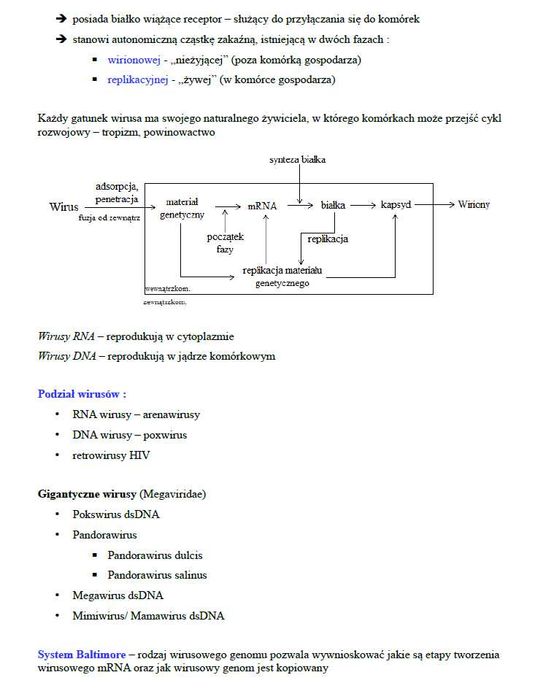 Notatki z MIKROBIOLOGIA na kierunku Biotechnologia