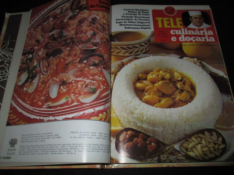 Livro Tele culinária volume 6 Chefe Silva 1982