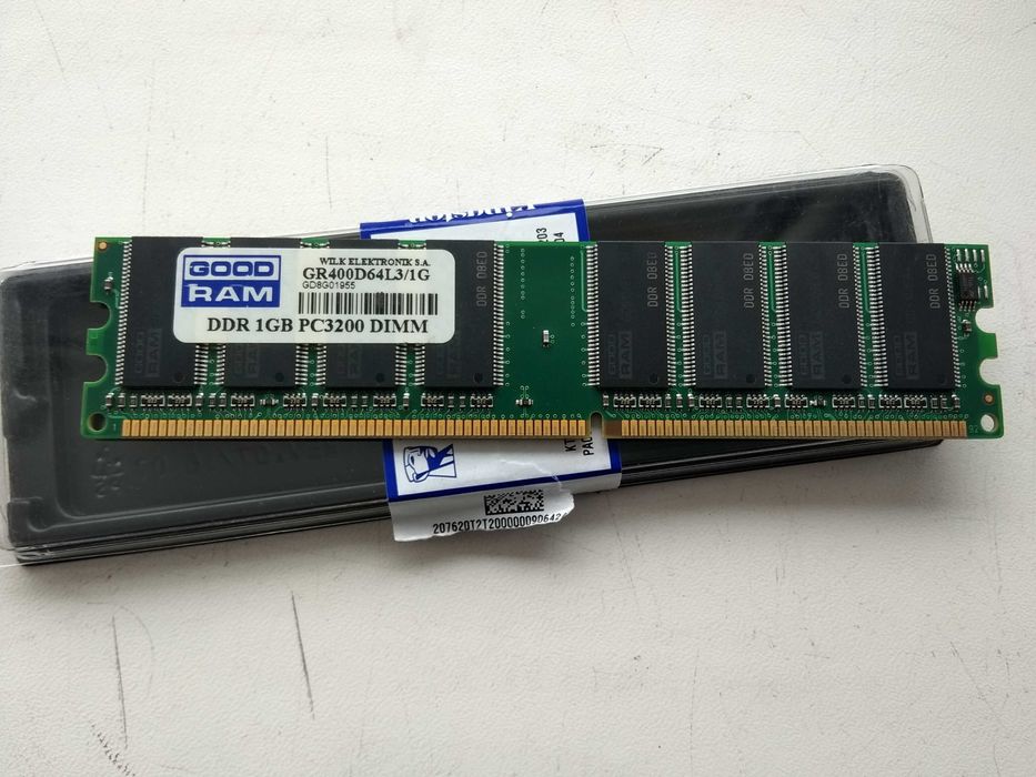 Оперативная память Patriot DDR-400 1Gb, Goodram DDR-400 1Gb