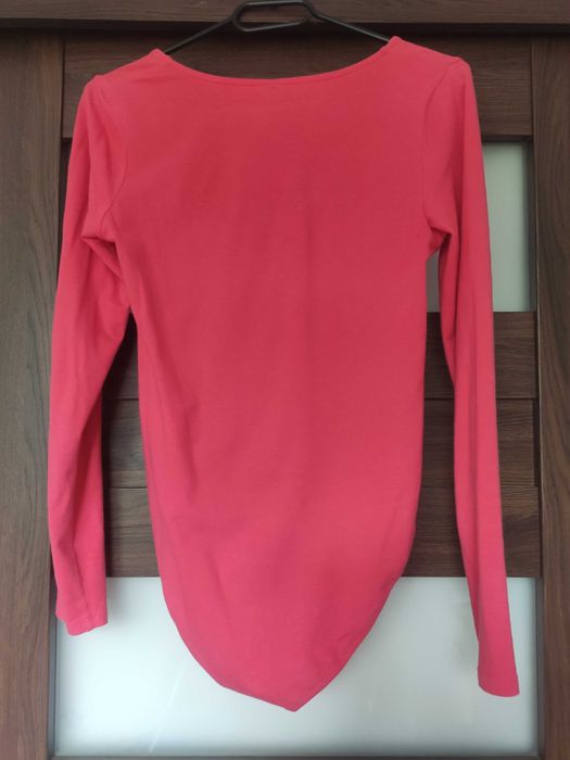 Body damskie malinowe czerwone Sinasy S