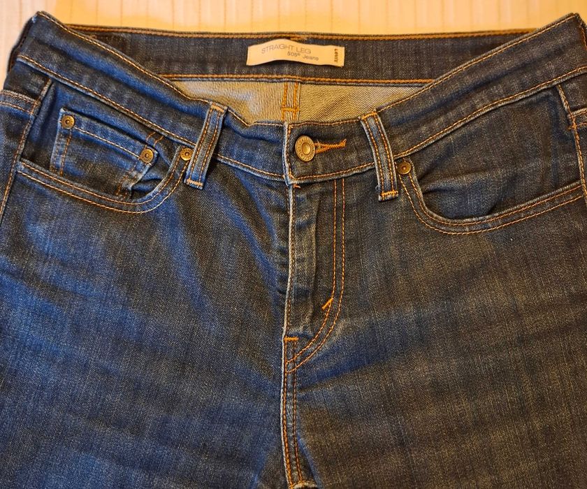 Calças / Jeans Levis Straight Leg 505 Jeans - Originais - Mulher