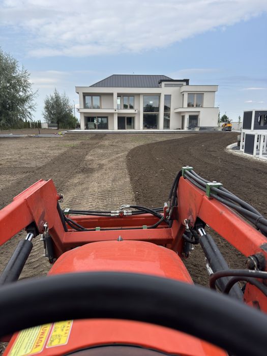 Usługa glebogryzarką separacyjną, przygotowanie pod siew trawy.